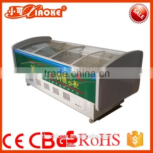 DG-210W Used Glass Door Air Cooler Freezer Island Freezer Manufacture by HSTD Cheaper Price With Large Quantity thumbnail-2