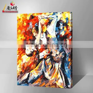 Hot Sexy Dance Girl for Painting by Numbers Diy Wholesales on Canvas Art in China Yiwu thumbnail-1