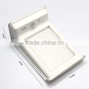 20 Led Panel Texture Lampshade 1800mah Ni-MH Battery PIR Sensor + Light Control Solar Motion Light thumbnail-2