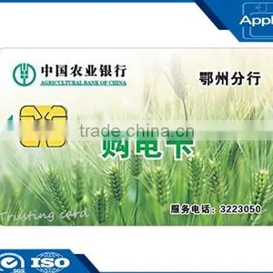CR80 Standard Size SLE5542 ISO14443A Good Quality Rfid hf PVC Contact Card With Chip thumbnail-1