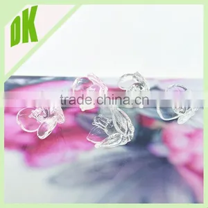 Diameter-20mm (other Sizes Also Can be Offered ) ~~ Colores :pink&yellow&green ... Wholesale Decorative Colored Glass Flowers thumbnail-5