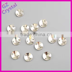 2015 New Fashion Flat Back Round Sew On Stone For Garment thumbnail-2