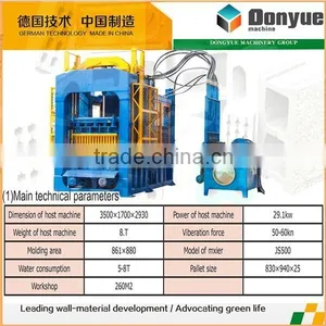 Automatic Concrete Hollow Core Block Making Machine QT6-15 thumbnail-1