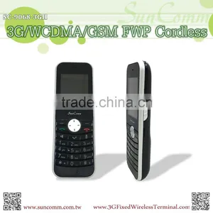 FCC SC-397-GH3G 3G WCDMA GSM Fixed Wireless Phone Cordless With Bluetooth, Color TFT LCD 2.4", Dock Power Charger thumbnail-3