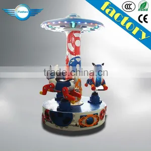 Funshare Popular Amusement Park Kids Carousel Indoor Mini Small Carousel Ride for Sale thumbnail-1