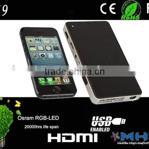 Best Selling Projector / Mini Projector for Mobile Phone / Mini LED Projector C9 With 5000mAh Built-in Battery thumbnail-6