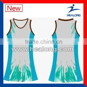 Custom Lycra Material Player Netball Jersey thumbnail-1