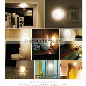 LED Wall Lamp Creative Eat Peas Body Sensor USB Night Light Charging Bedroom Corridor LED Optically Controlled Wall Lamp thumbnail-5
