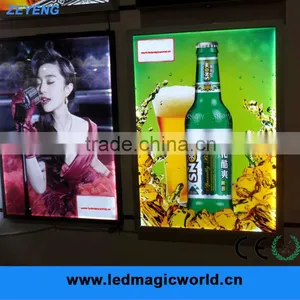High Quality Aluminum Slim LED Hinge Open Light Box thumbnail-1