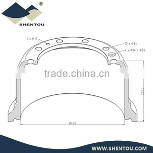 DAF Brake Drum 595.222 thumbnail-1