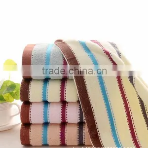 Combed Cotton Striped Dobby Towel thumbnail-2