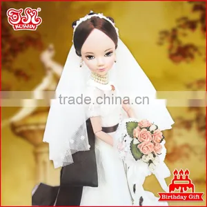 11'' or 11.5'' Gorgeous Fashion Wedding Bride Doll Dress thumbnail-1