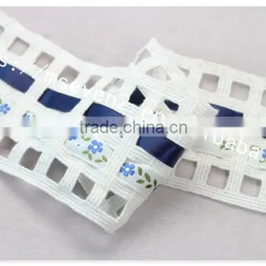 Special Design 7cm Width Combined Wholesale Satin Ribbon With Ladder Trim thumbnail-4