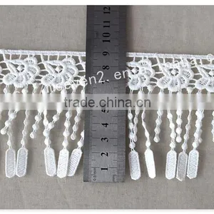 Beautiful Design 9cm Width Polyetser Crochet Tassel Fringe for Dresses Wholesale thumbnail-6