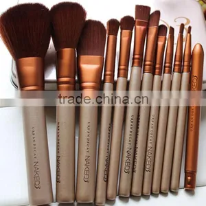Professional Naked 3 Brush Wooden Handle Cosmetic Brush Set thumbnail-6