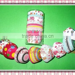 Wholesale Paper Cupcake Liners Cupcake Cases Baking Cup Plastic Tube Package for Supermarket thumbnail-4
