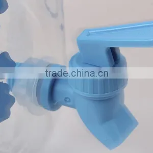 Wholesale Hot Sell Plastic Blue Beverage Dispenser Juice Jar Whit One Bibcocks With Four Cups for Store Beverage thumbnail-5