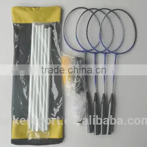 Best Seller 4 Players Badminton Rackets Set Badminton Racquet Set Outdoor Game Set ( Steel Badminton ,Steel Pipe ,Net Ect ) thumbnail-1