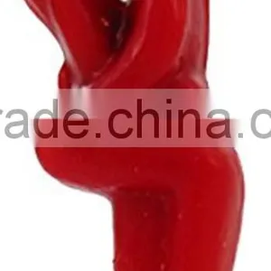 5.75 Tall Customized Yellow Color Home Decorative Shaped Red Love Candle thumbnail-1
