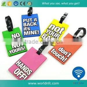 Promotion Plastic Baggage Tag Travel Tag With Transparent String thumbnail-3