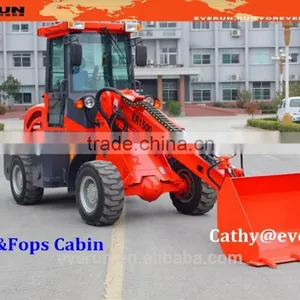Everun Telescopic Wheel Loader ER1500 With Pallet Forks,Snow Bucket thumbnail-6