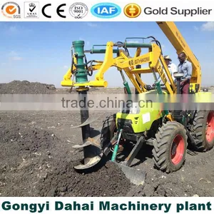 Hydraulic Pole Hole Pile Driving Machine Earth Hole Driving Equipment thumbnail-1