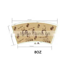 8oz New Type Flexo Printing Paper Cup Sheet Paper Cup Fan thumbnail-1