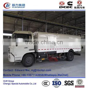 Dongfeng 4*2 4*4 Type 180hp~210Hp 13 Ton Vacuum Sweeper Truck thumbnail-5