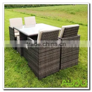 Audu 9 Pieces Outside Polyrattan Furniture Garden thumbnail-3