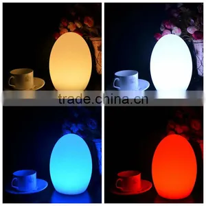 Egg Shaped Battery Operated Mini Coffee Table Lamp thumbnail-1