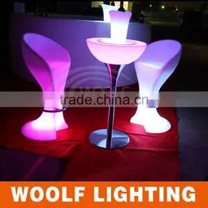 Waterproof Color Changing Decorative LED Bar Illuminated Chair thumbnail-5