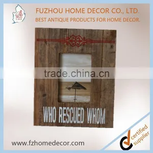 2017 Top Selling Antique Wooden Picture Photo Frame With Silk Screen Printing for Decoration thumbnail-3