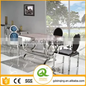 TH281 Luxury Marble Counter Height Dining Sets thumbnail-1