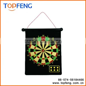 Magnetic Roll-up Dart Board and Bullseye Game With Darts thumbnail-4