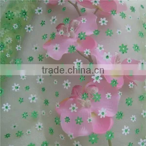 OG002 Hotsale Flower Printed Organza Fabric thumbnail-6