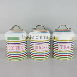 Black Coffee/Tea/Sugar Storage Container thumbnail-1