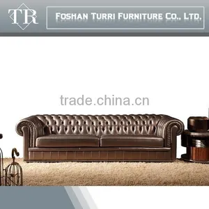 Luxrury Home Used Geniune Leather Living Room Sofa thumbnail-3