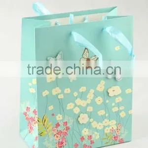 Printed Foldable Gift Bag With 3D Butterfly Patterns/Shopping Paper Bag thumbnail-3