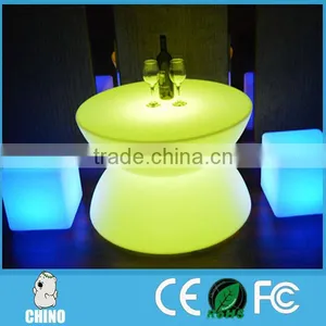 Illuminated Nightclub Round Coffee Table Led Furniture Sets thumbnail-1