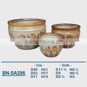 Vietnamese Ceramic Glazed Indoor Pot/ Indoor Planter BN-SA297 thumbnail-3