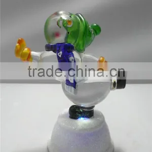 Christmas Decorations Hand Crystal Craft Snowman Kid Toys thumbnail-2
