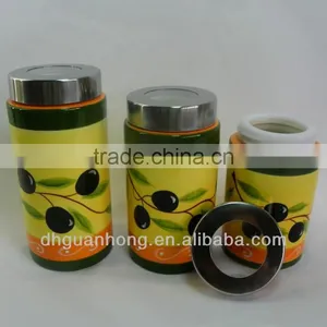 Wholesale Glass Lid Visible Cosmetic Ceramic Storage Jar thumbnail-1