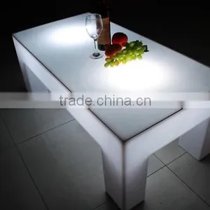 Modern Popular Led Lighting Plastic Bar Table, Coffee Table, Dining Table thumbnail-6