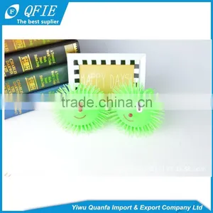 Promotion Cute 2 Inches Hedgehog TPR Light up Stress Puffer Ball Toy for Capsule thumbnail-5