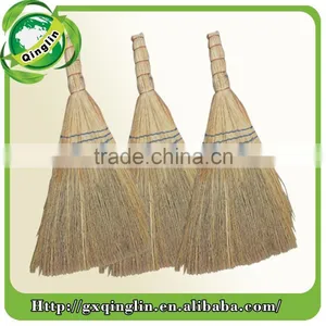 New Product Home Usage Straw Sorghum Broom With Wooden Handle thumbnail-2