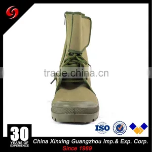 Olive Green Military Canvas Shoes With Zipper ,cheap Military Boots thumbnail-3