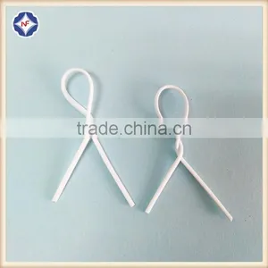 2017 Hot Sell Widely Used Single Wire Oval Plastic Coated Twist Tie thumbnail-2