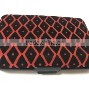 Flocking Leather & Aluminium Business Credit Card Holder RFID Wallets thumbnail-3