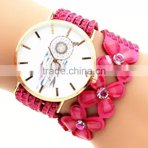 2017 Luxury Charming Decoration Watch Fashion Girl Pearl Wristwatch Lady Handmade Bracelet thumbnail-1
