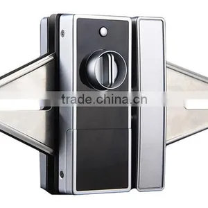 Smart Digital Password Code RFID Card Fingerprint Lever Lock for Sliding Glass Door thumbnail-3